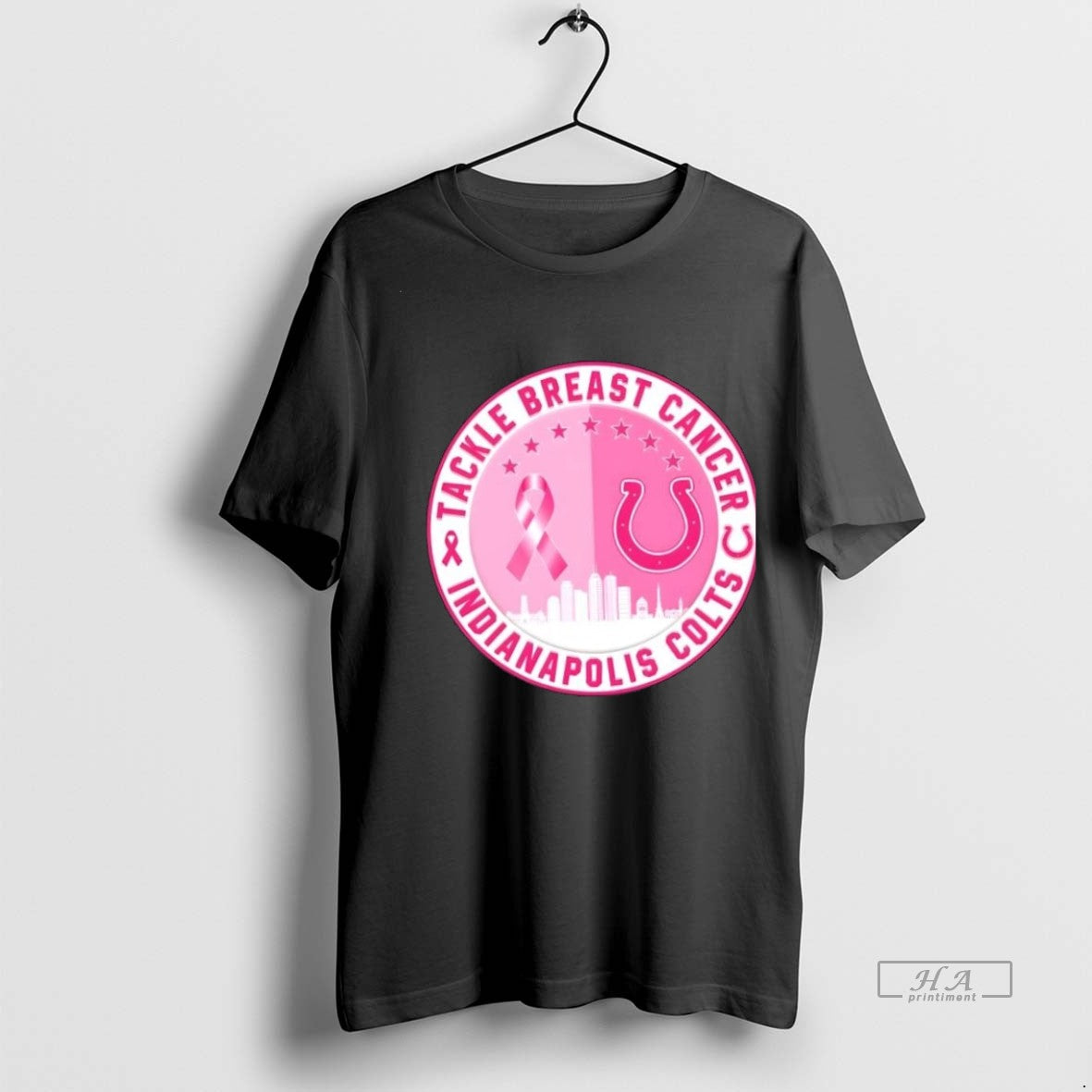 Trendy Official Tackle Breast Cancer Indianapolis - Adult & Kids T-Shirts, Sweatshirts & Hoodies apparel design preview 1