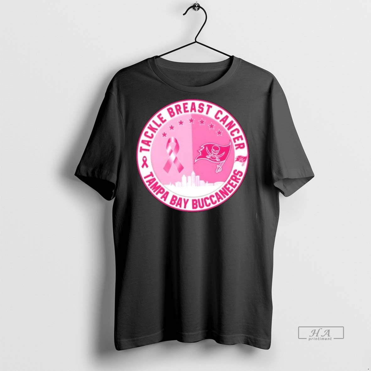 Trendy Official Tackle Breast Cancer Tampa Bay - Adult & Kids T-Shirts, Sweatshirts & Hoodies apparel design preview 1