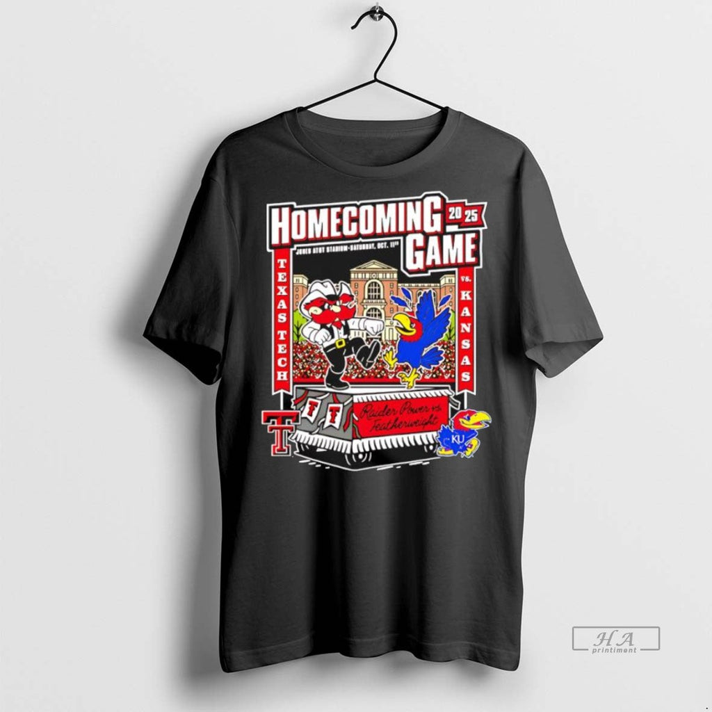 Trendy Official Texas Tech Vs Kansas 2025 Homecoming - Adult & Kids T-Shirts, Sweatshirts & Hoodies apparel design preview 1