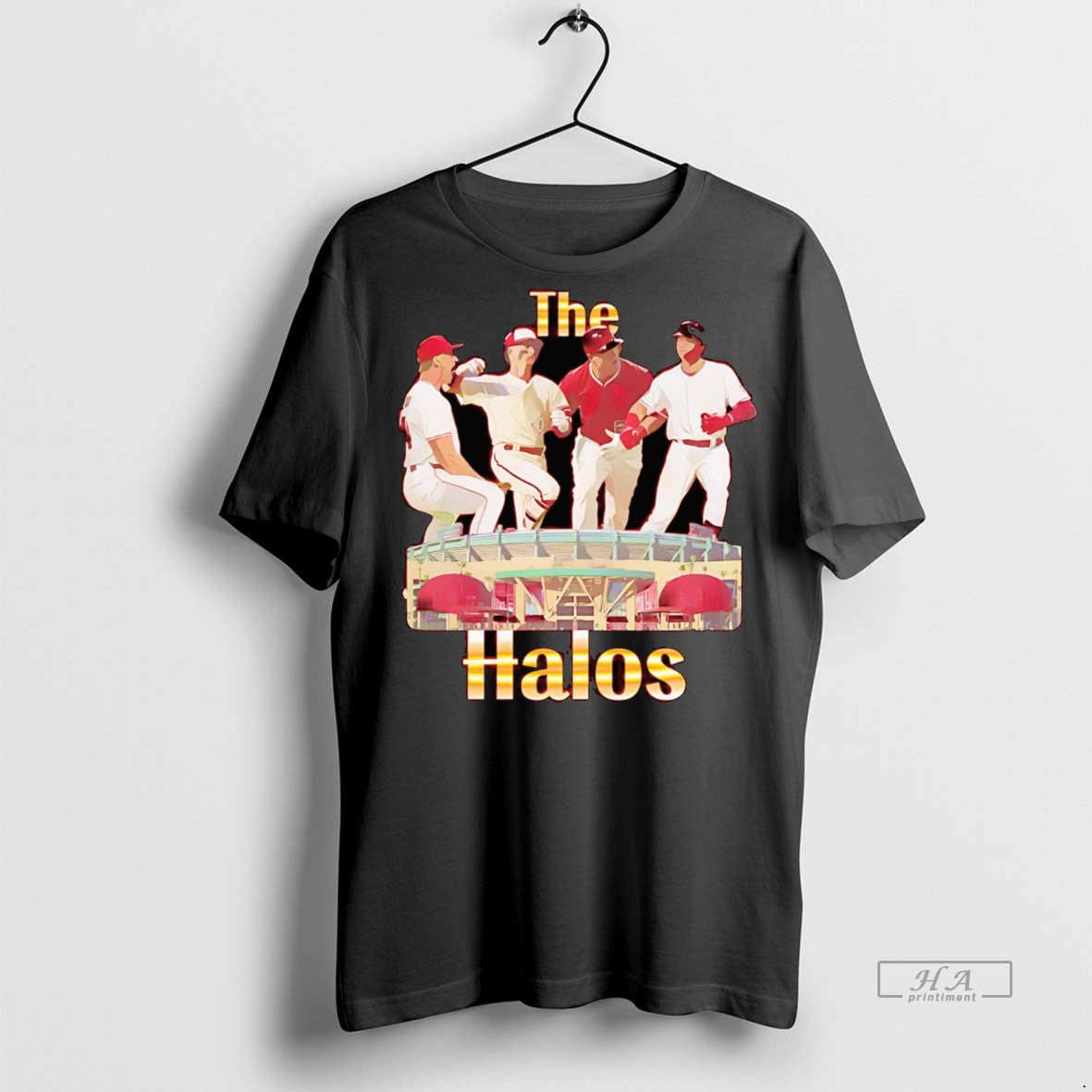 Trendy Official The Halos Los Angeles Baseball - Adult & Kids T-Shirts, Sweatshirts & Hoodies apparel design preview 1