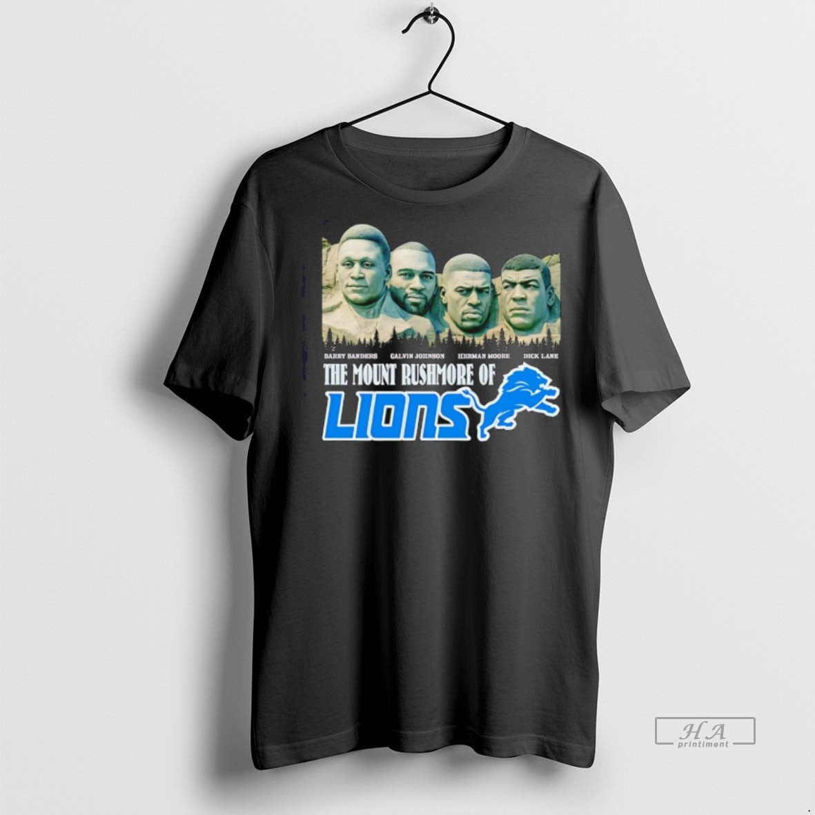 Trendy Official The Mount Rushmore Of Detroit Lions - Adult & Kids T-Shirts, Sweatshirts & Hoodies apparel design preview 1