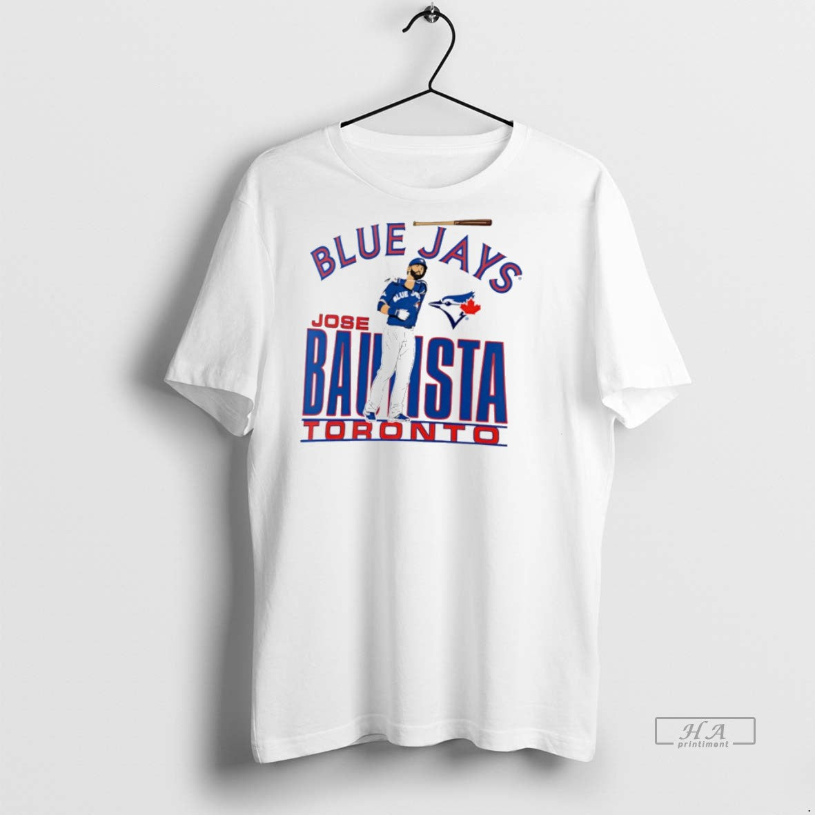 Trendy Official Toronto Blue Jays Jose Bautista Swing - Adult & Kids T-Shirts, Sweatshirts & Hoodies apparel design preview 1