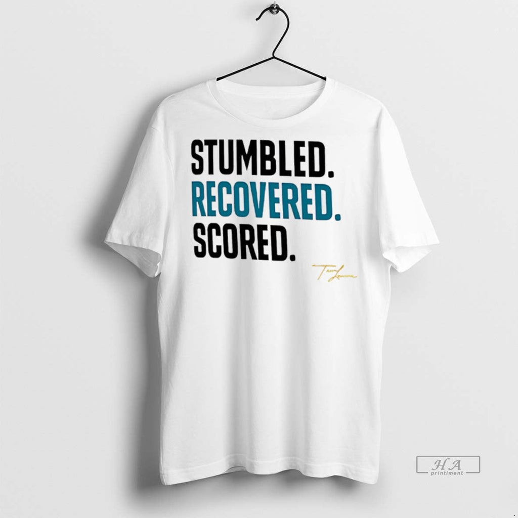 Trendy Official Trevor Lawrence Stumbled Recovered - Adult & Kids T-Shirts, Sweatshirts & Hoodies apparel design preview 1