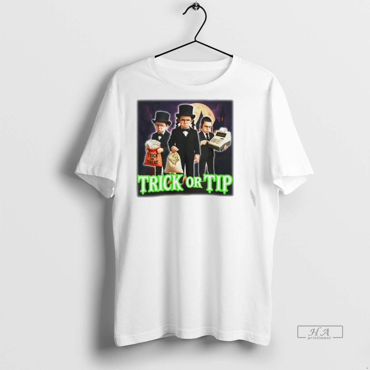 Trendy Official Trick Or Tip Children And Money - Adult & Kids T-Shirts, Sweatshirts & Hoodies apparel design preview 1