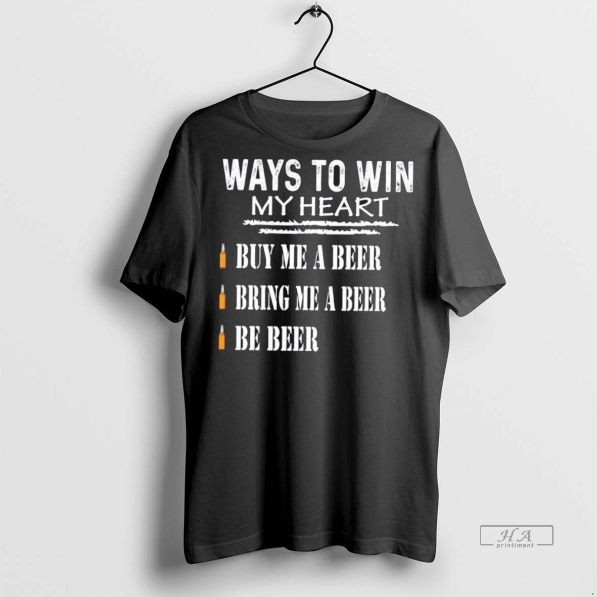 Trendy Official Ways To Win My Heart Buy Me A Beer - Adult & Kids T-Shirts, Sweatshirts & Hoodies apparel design preview 1