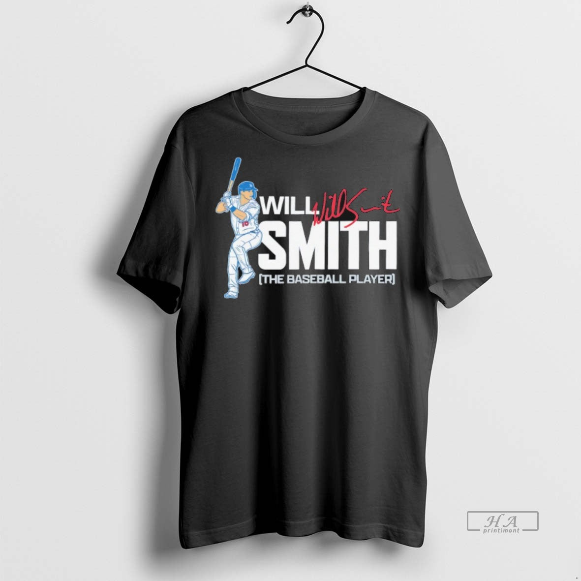 Trendy Official Will Smith The Baseball Player Los - Adult & Kids T-Shirts, Sweatshirts & Hoodies apparel design preview 1