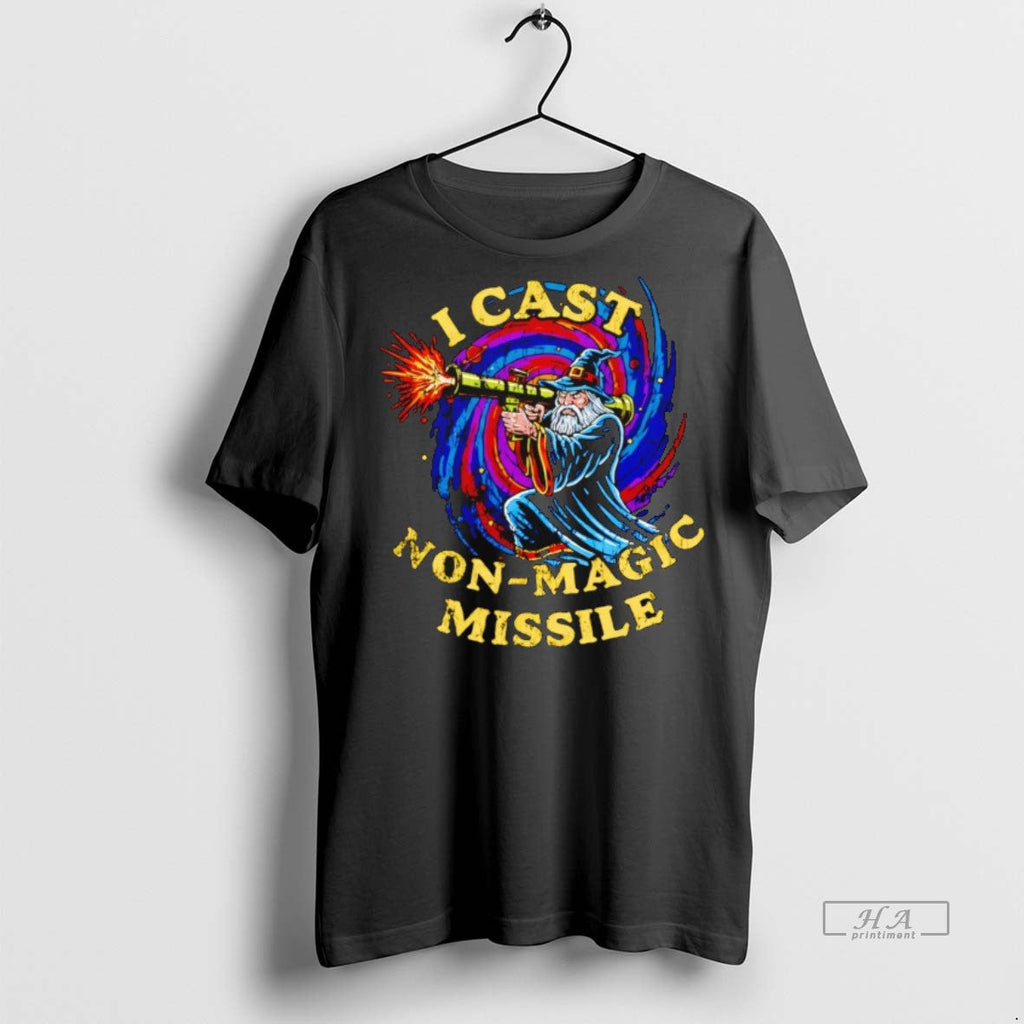 Trendy Official Wizard I Cast Non Magic Missile - Adult & Kids T-Shirts, Sweatshirts & Hoodies apparel design preview 1