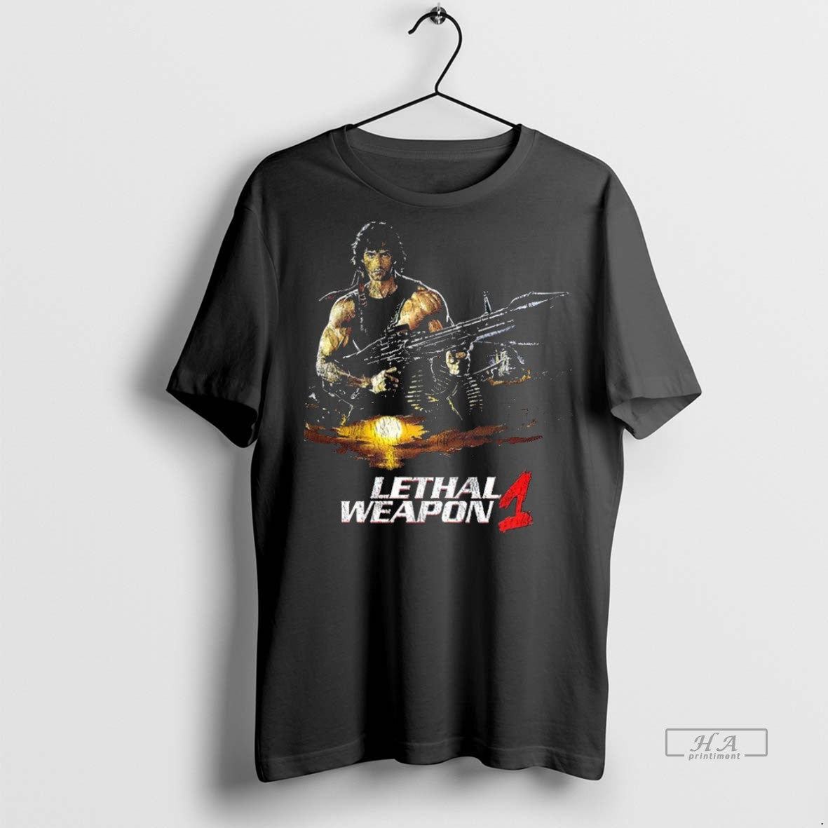 Trendy Official Rambos Lethal Weapon 1 Graphic P1klma - Adult & Kids T-Shirts, Sweatshirts & Hoodies apparel design preview 1