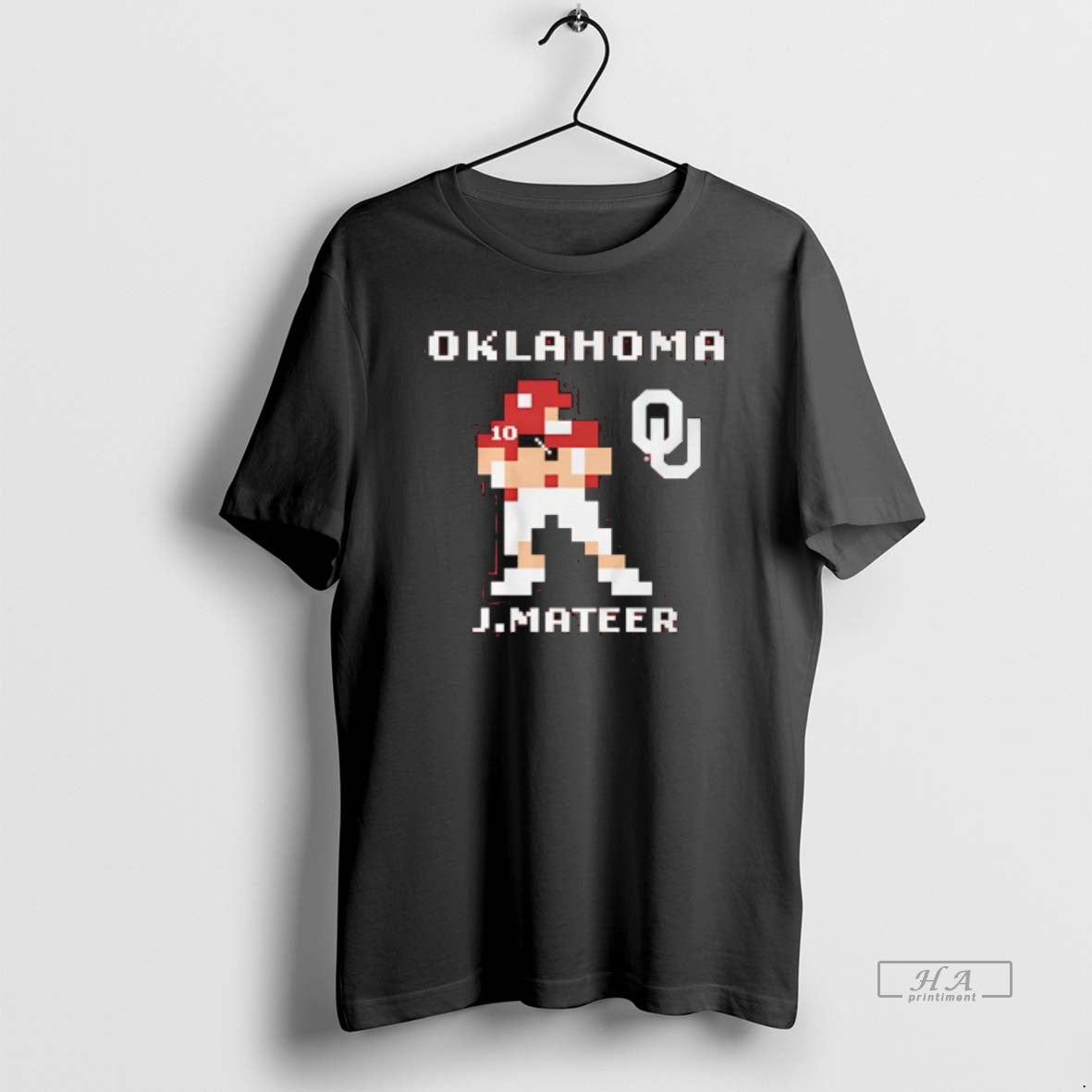 Trendy Oklahoma Football John Mateer Retro Baller - Adult & Kids T-Shirts, Sweatshirts & Hoodies apparel design preview 1
