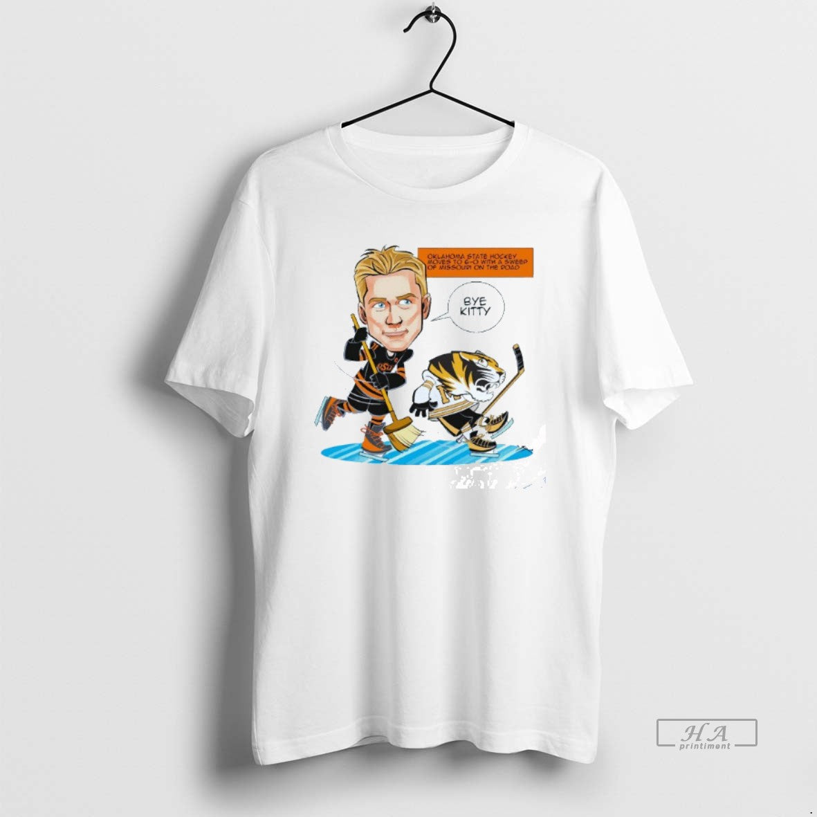 Trendy Oklahoma State Hockey Moves To G O With A - Adult & Kids T-Shirts, Sweatshirts & Hoodies apparel design preview 1