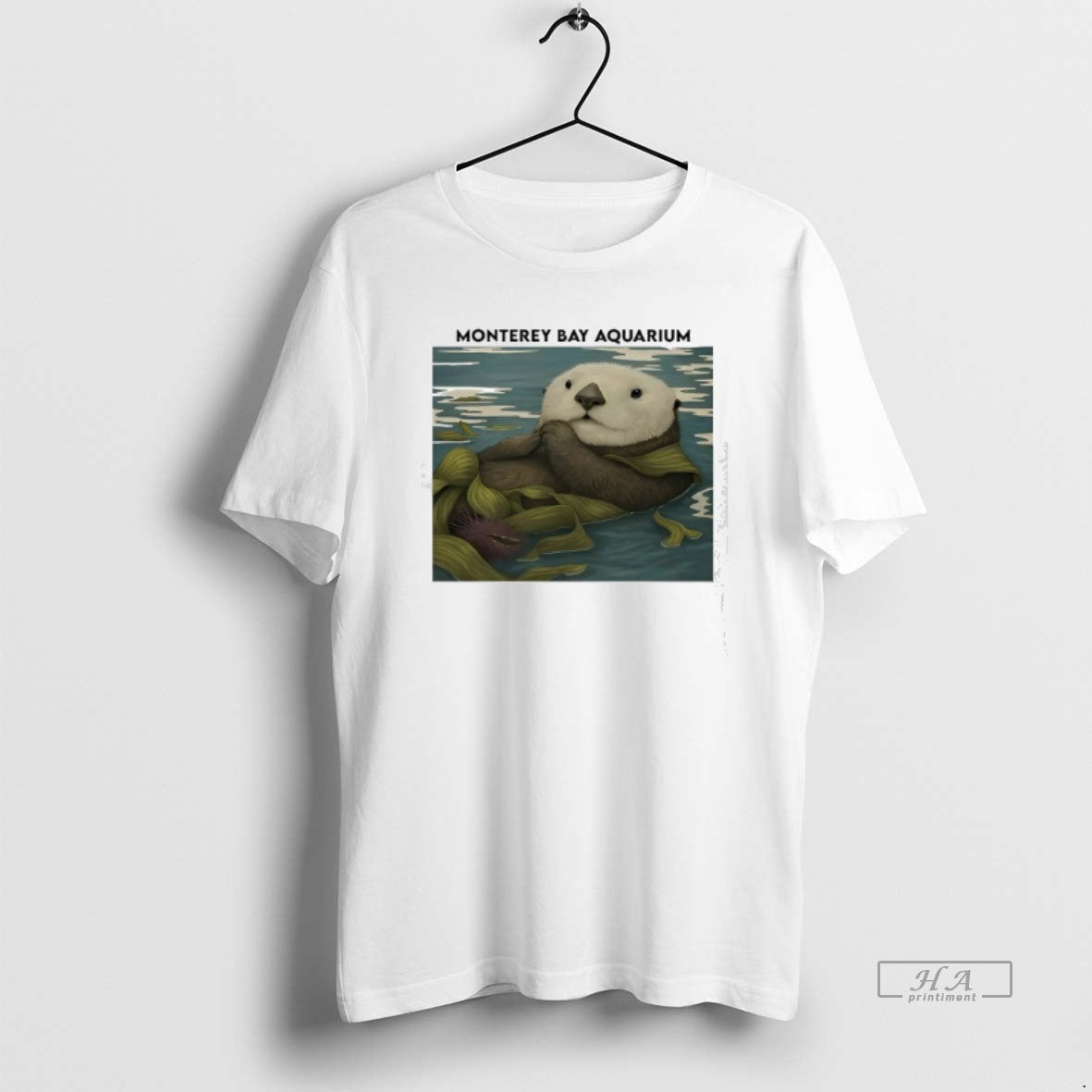 Trendy Otter Monterey Bay Aquarium - Adult & Kids T-Shirts, Sweatshirts & Hoodies apparel design preview 1