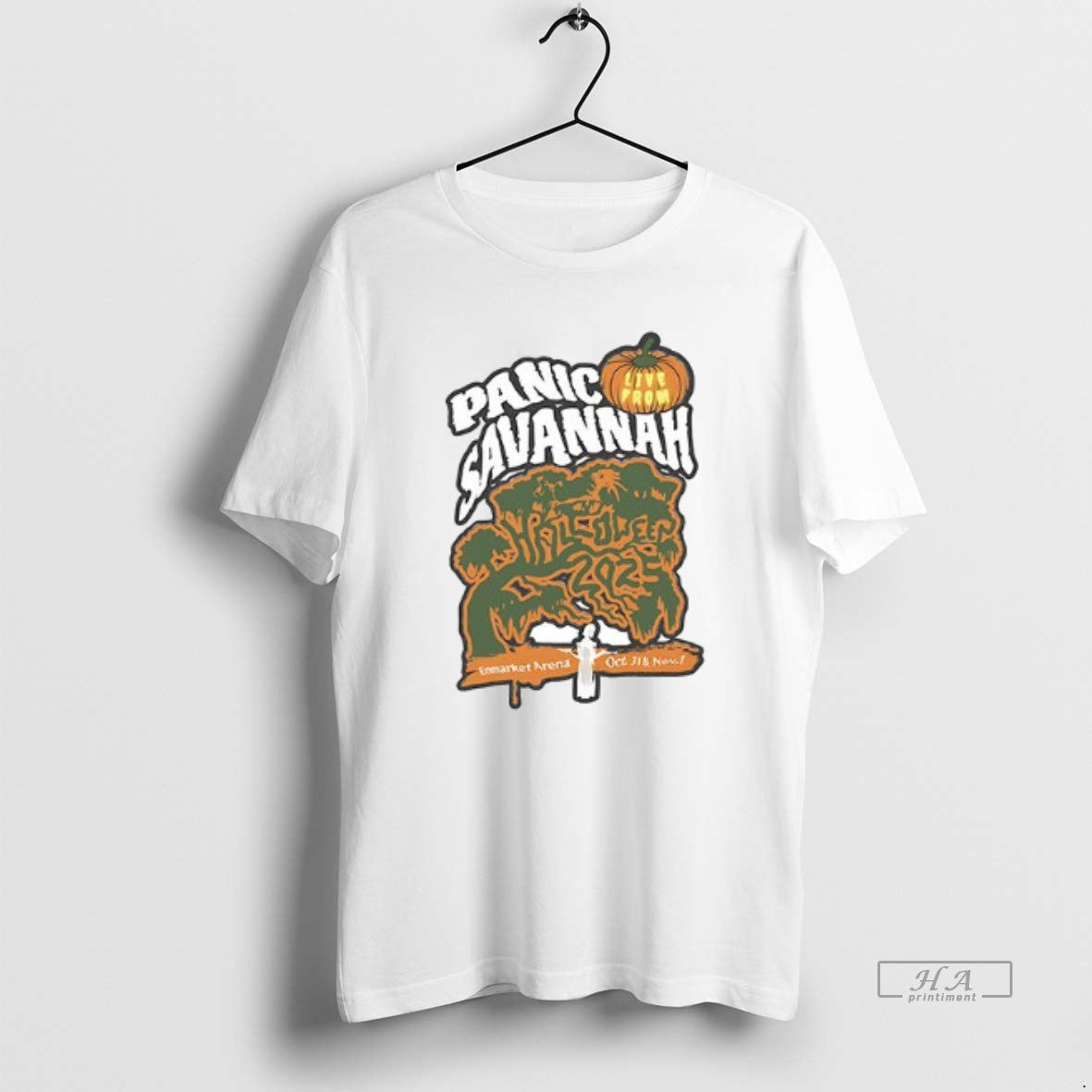 Trendy Panic Savannah Enmarket Arena Halloween 2025 - Adult & Kids T-Shirts, Sweatshirts & Hoodies apparel design preview 1