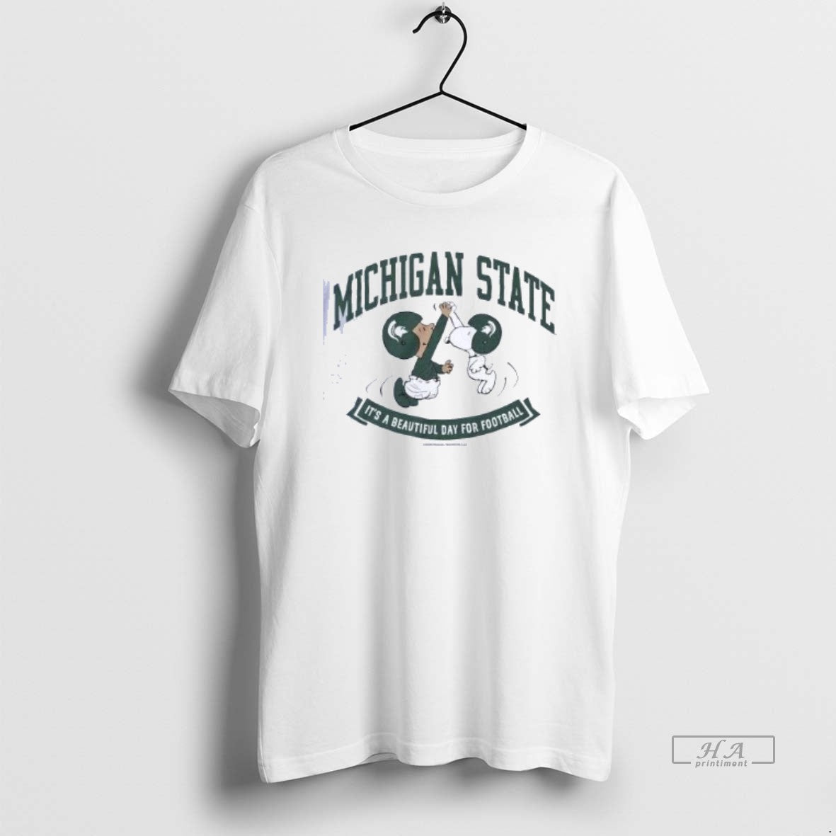 Trendy Peanuts X Michigan State Its A Beautiful Day - Adult & Kids T-Shirts, Sweatshirts & Hoodies apparel design preview 1