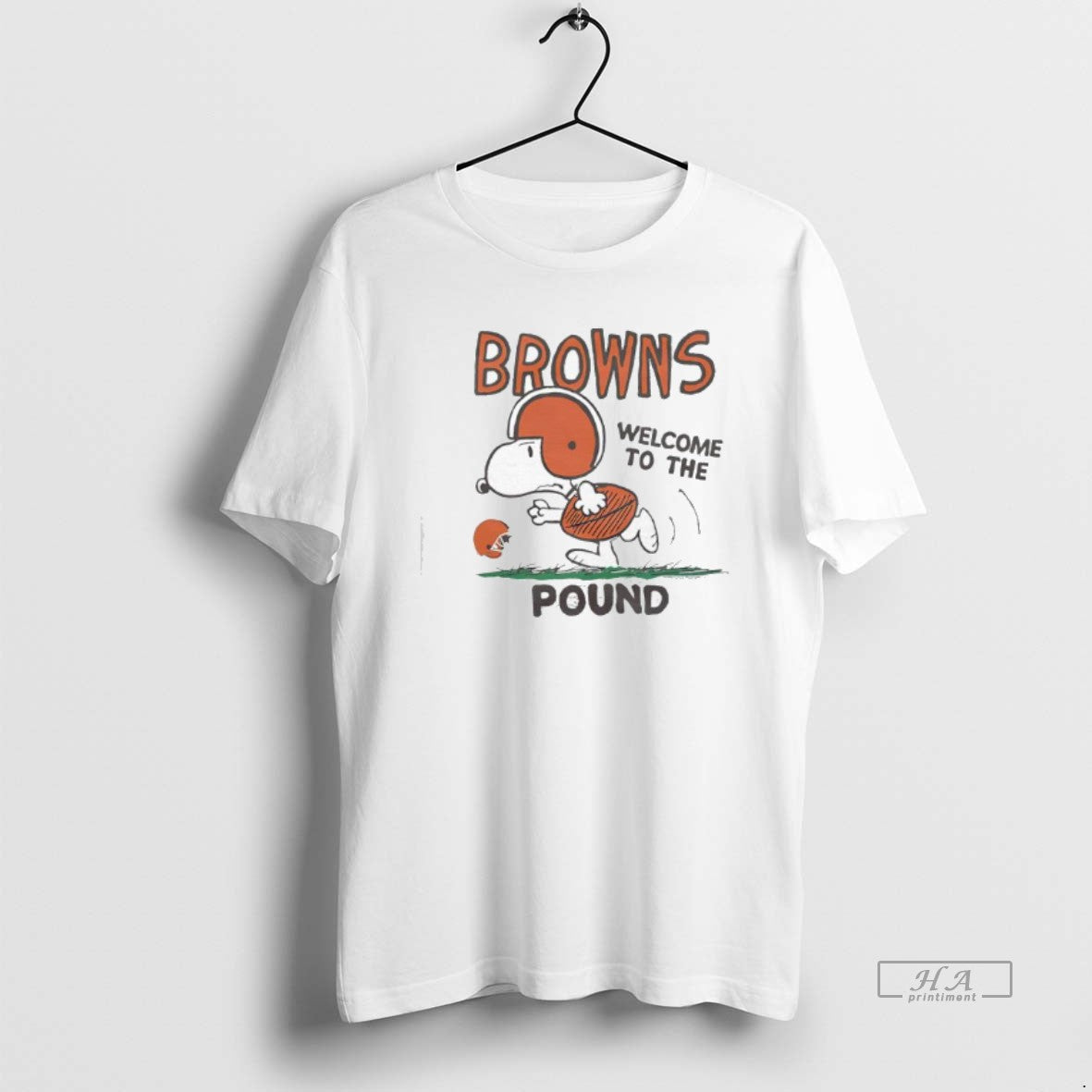 Trendy Peanuts X Cleveland Browns Welcome To The - Adult & Kids T-Shirts, Sweatshirts & Hoodies apparel design preview 1