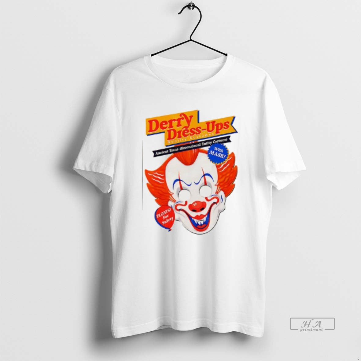 Trendy Pennywise Derry Dress Ups Floats For Safety - Adult & Kids T-Shirts, Sweatshirts & Hoodies apparel design preview 1