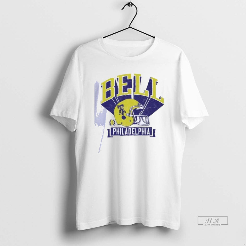 Trendy Philadelphia Bell Retro Helmet 1974 - Adult & Kids T-Shirts, Sweatshirts & Hoodies apparel design preview 1