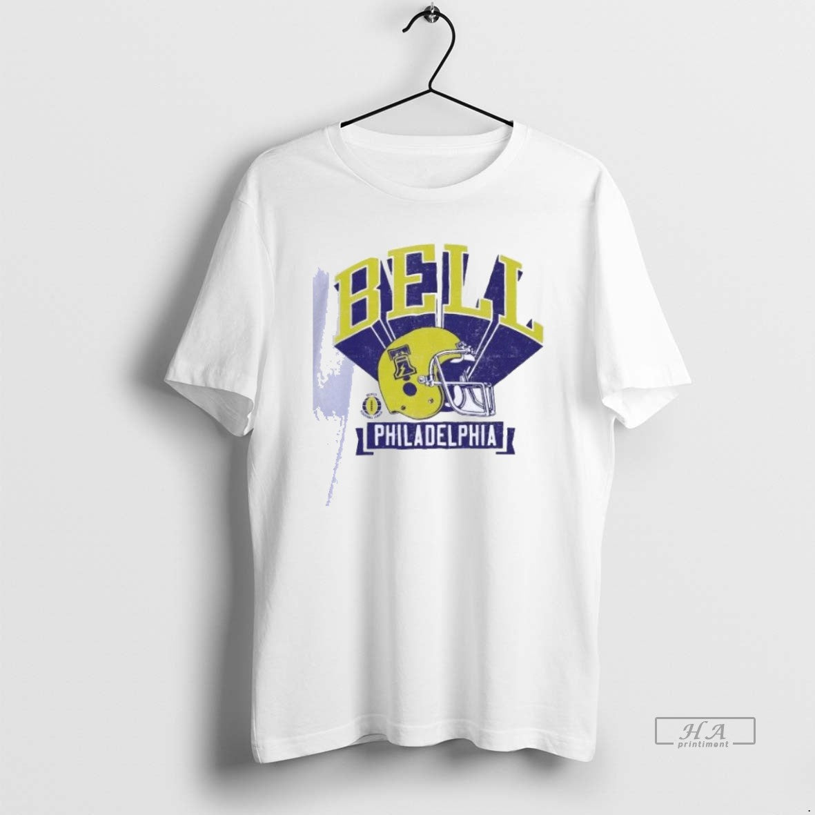 Trendy Philadelphia Bell Retro Helmet 1974 - Adult & Kids T-Shirts, Sweatshirts & Hoodies apparel design preview 1