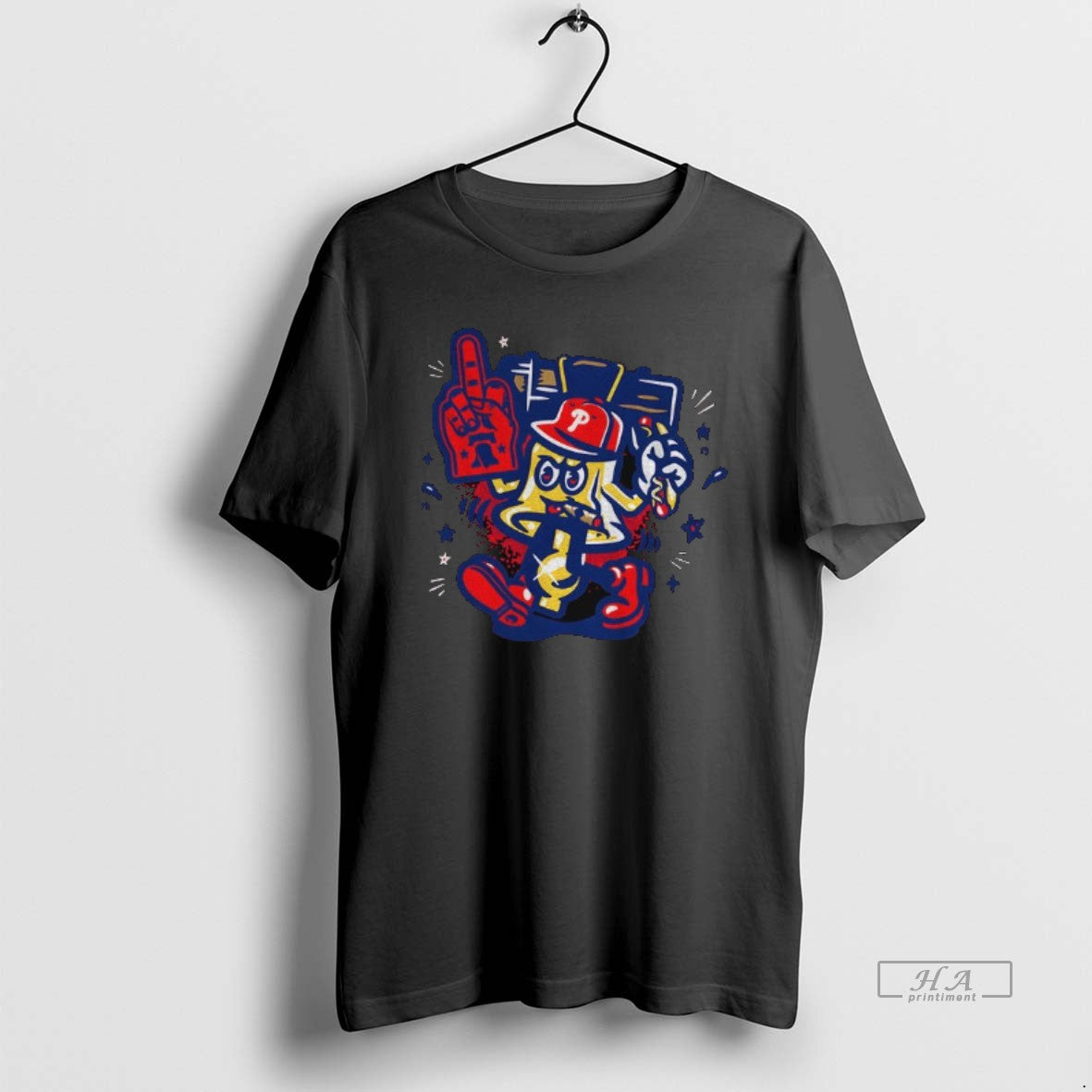 Trendy Philadelphia Phillies Middle Finger Mlb - Adult & Kids T-Shirts, Sweatshirts & Hoodies apparel design preview 1