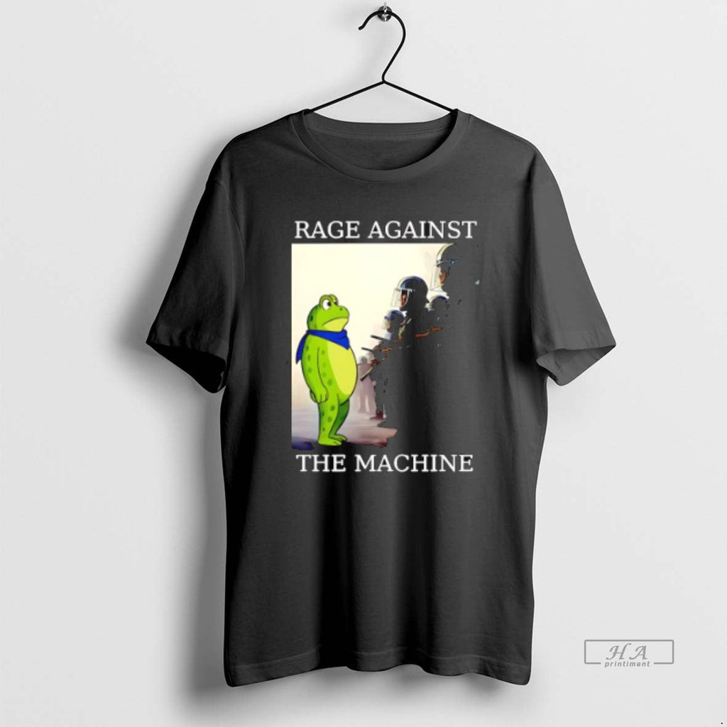 Trendy Portland Frog Protest Rage Against The Machine - Adult & Kids T-Shirts, Sweatshirts & Hoodies apparel design preview 1