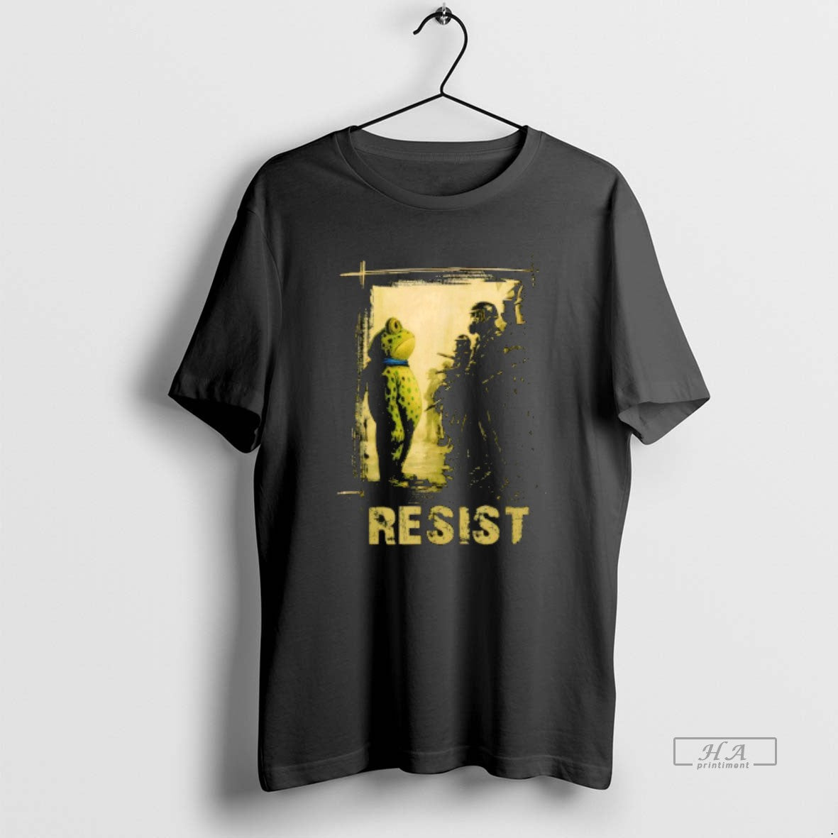 Trendy Portland Frog Protest Retro - Adult & Kids T-Shirts, Sweatshirts & Hoodies apparel design preview 1