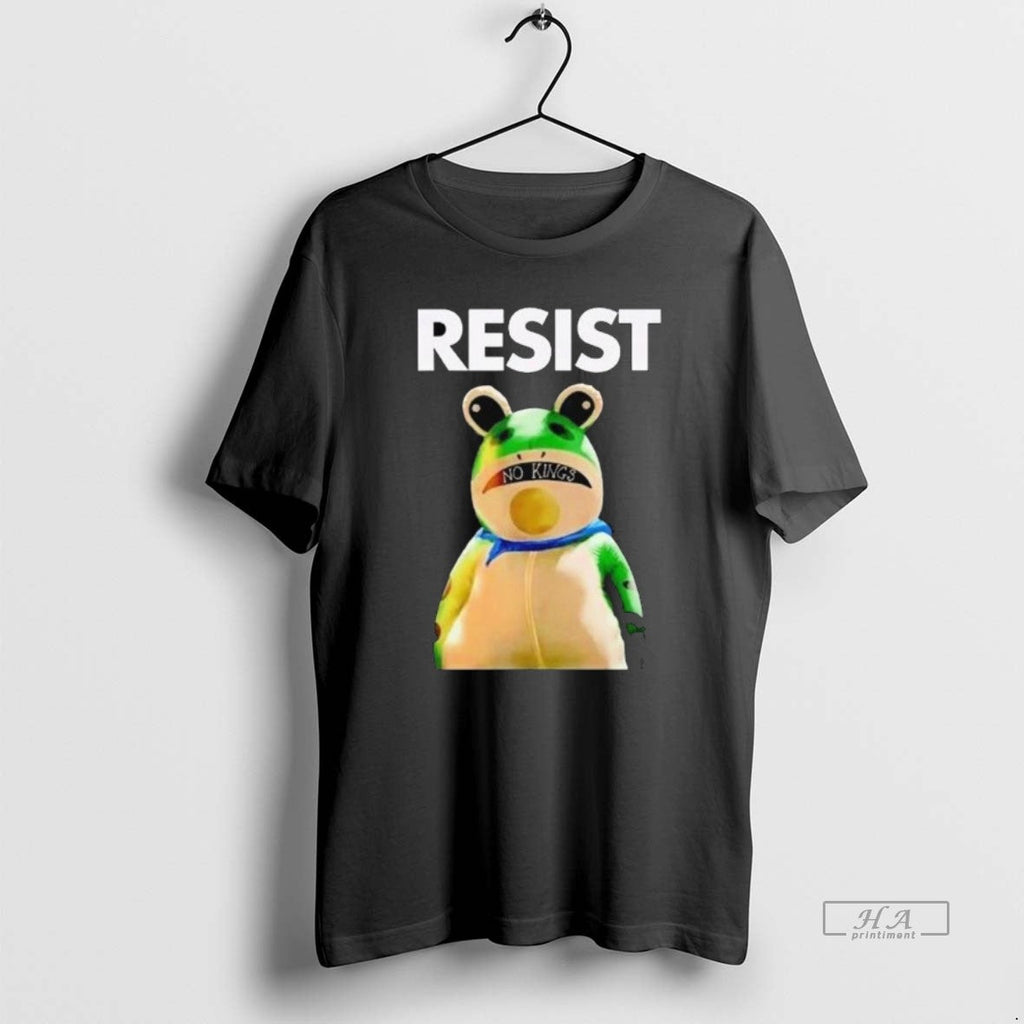 Trendy Portland Frog Resist No Kings Long Sleve - Adult & Kids T-Shirts, Sweatshirts & Hoodies apparel design preview 1