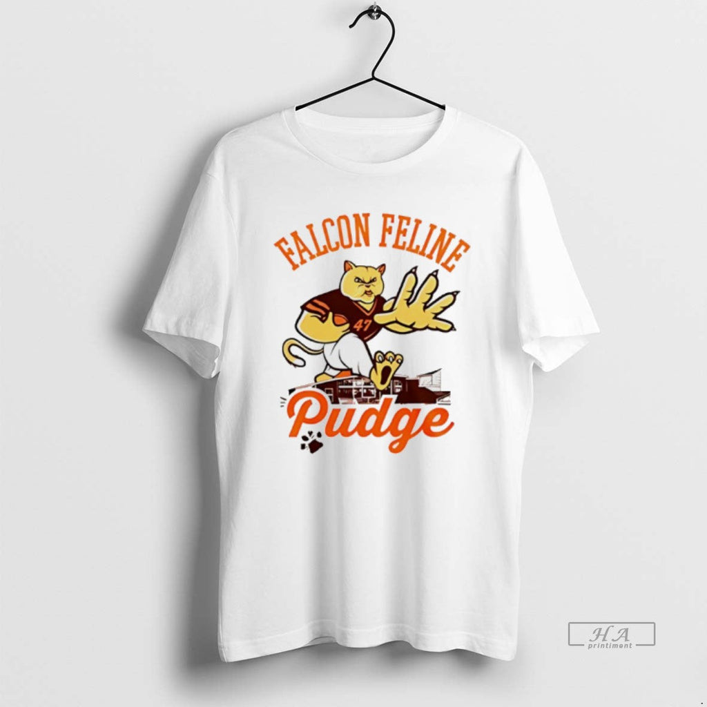 Trendy Pudge The Cat Bgsu Football 2025 Mascot - Adult & Kids T-Shirts, Sweatshirts & Hoodies apparel design preview 1