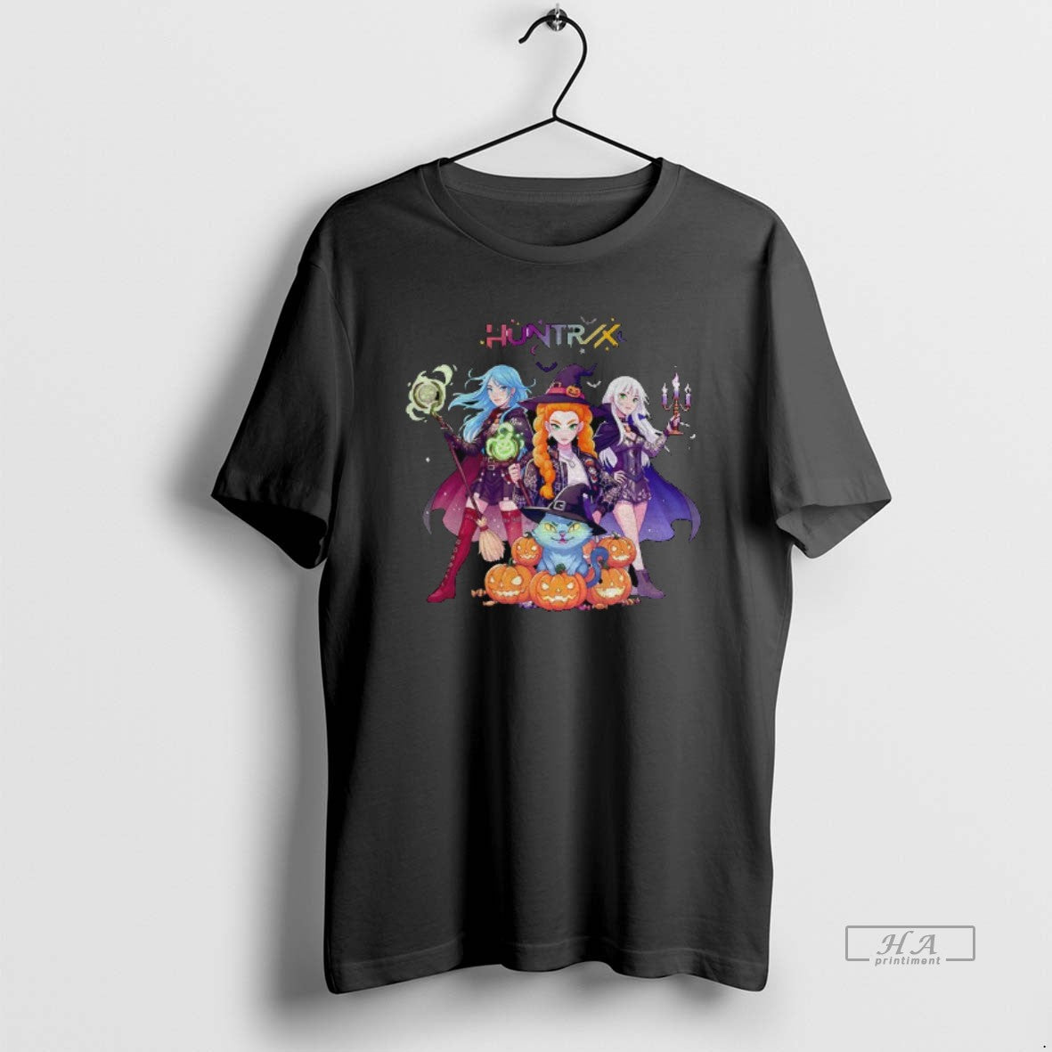 Trendy Pumpkin Kpop Demon Hunter Spooky Huntrix - Adult & Kids T-Shirts, Sweatshirts & Hoodies apparel design preview 1