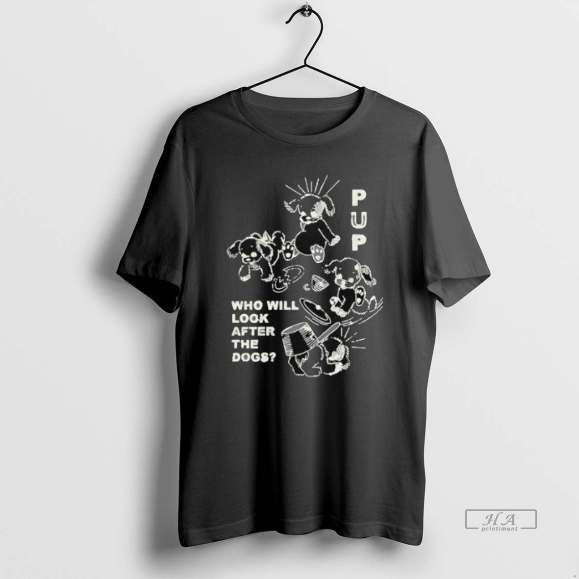 Trendy Pup The Band Furbaby Frolic Who Will Look - Adult & Kids T-Shirts, Sweatshirts & Hoodies apparel design preview 1