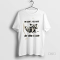 Trendy Raccoon Im Quiet Because My Mind Is Loud - Adult & Kids T-Shirts, Sweatshirts & Hoodies apparel design preview 1