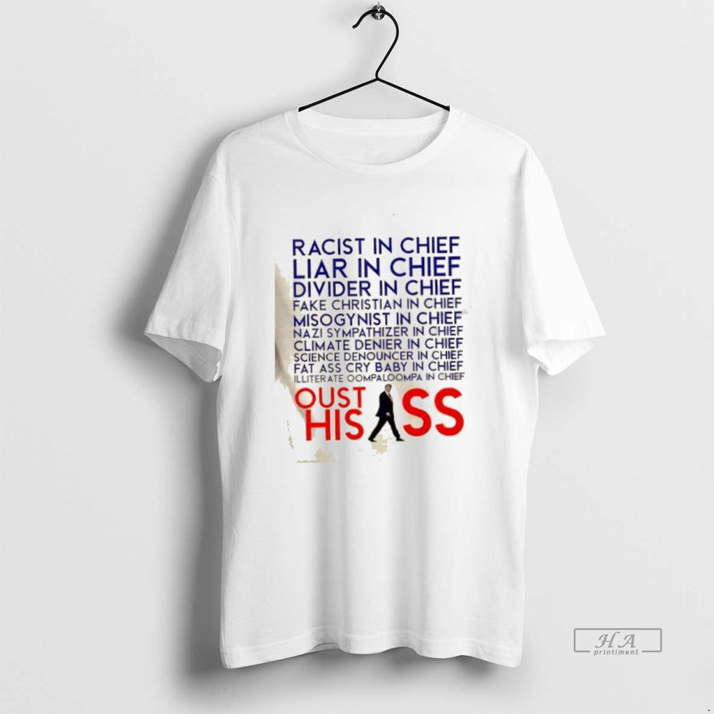 Trendy Racist And Liar In Chief President Donald - Adult & Kids T-Shirts, Sweatshirts & Hoodies apparel design preview 1