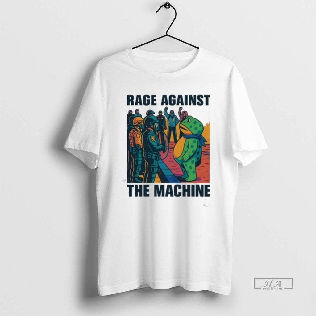 Trendy Rage Against The Machine Protest Frog Graphic - Adult & Kids T-Shirts, Sweatshirts & Hoodies apparel design preview 1