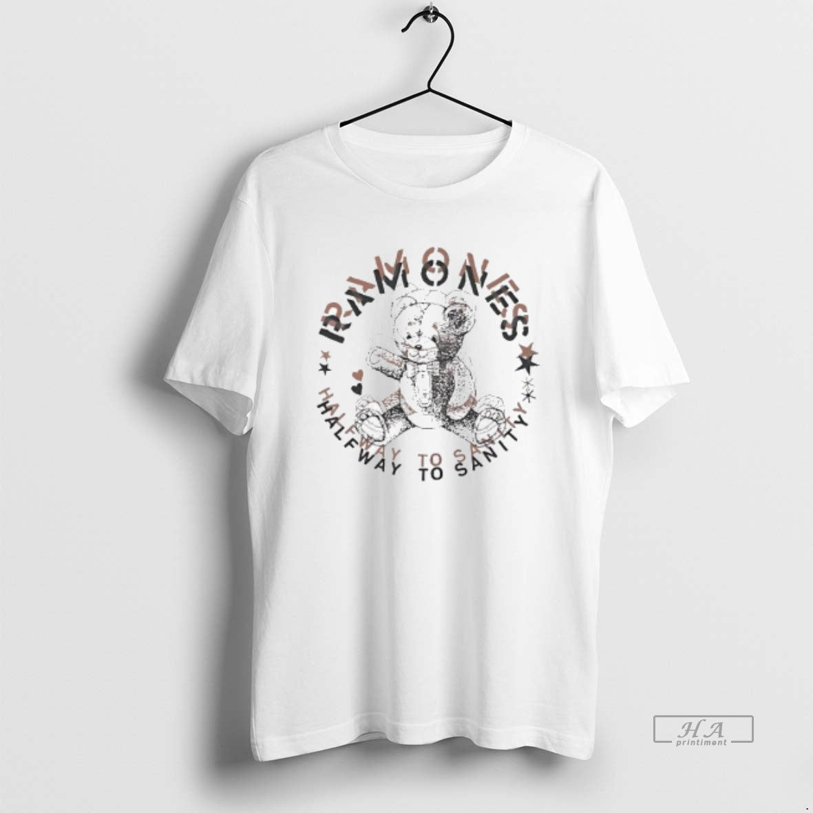 Trendy Ramones Halfway To Sanity Studio Album - Adult & Kids T-Shirts, Sweatshirts & Hoodies apparel design preview 1