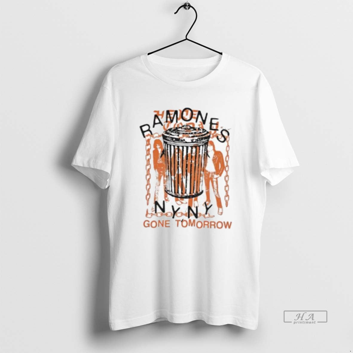 Trendy Ramones Nyny Gone Tomorrow Band Graphic - Adult & Kids T-Shirts, Sweatshirts & Hoodies apparel design preview 1