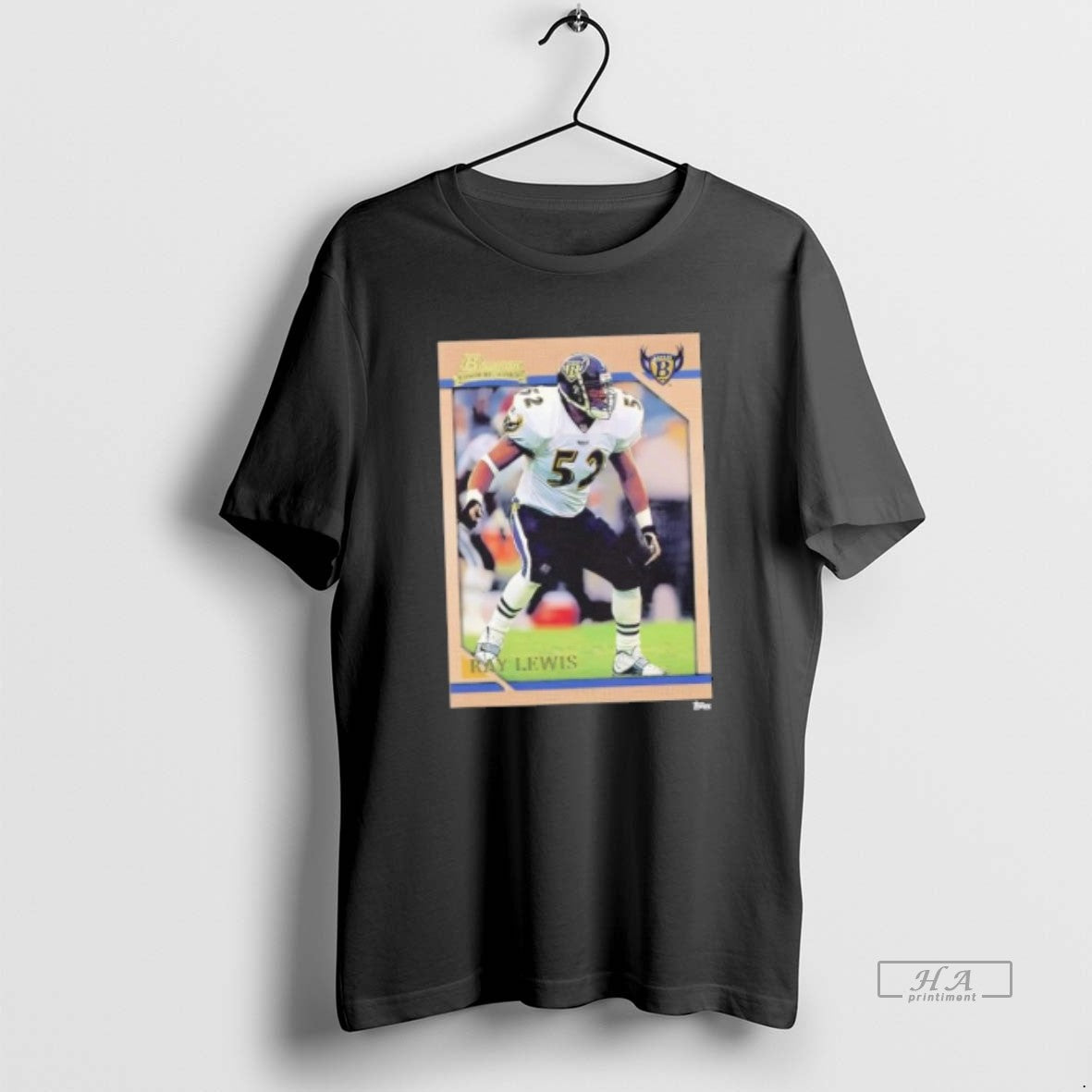 Trendy Ray Lewis Baltimore Ravens Trading Card - Adult & Kids T-Shirts, Sweatshirts & Hoodies apparel design preview 1