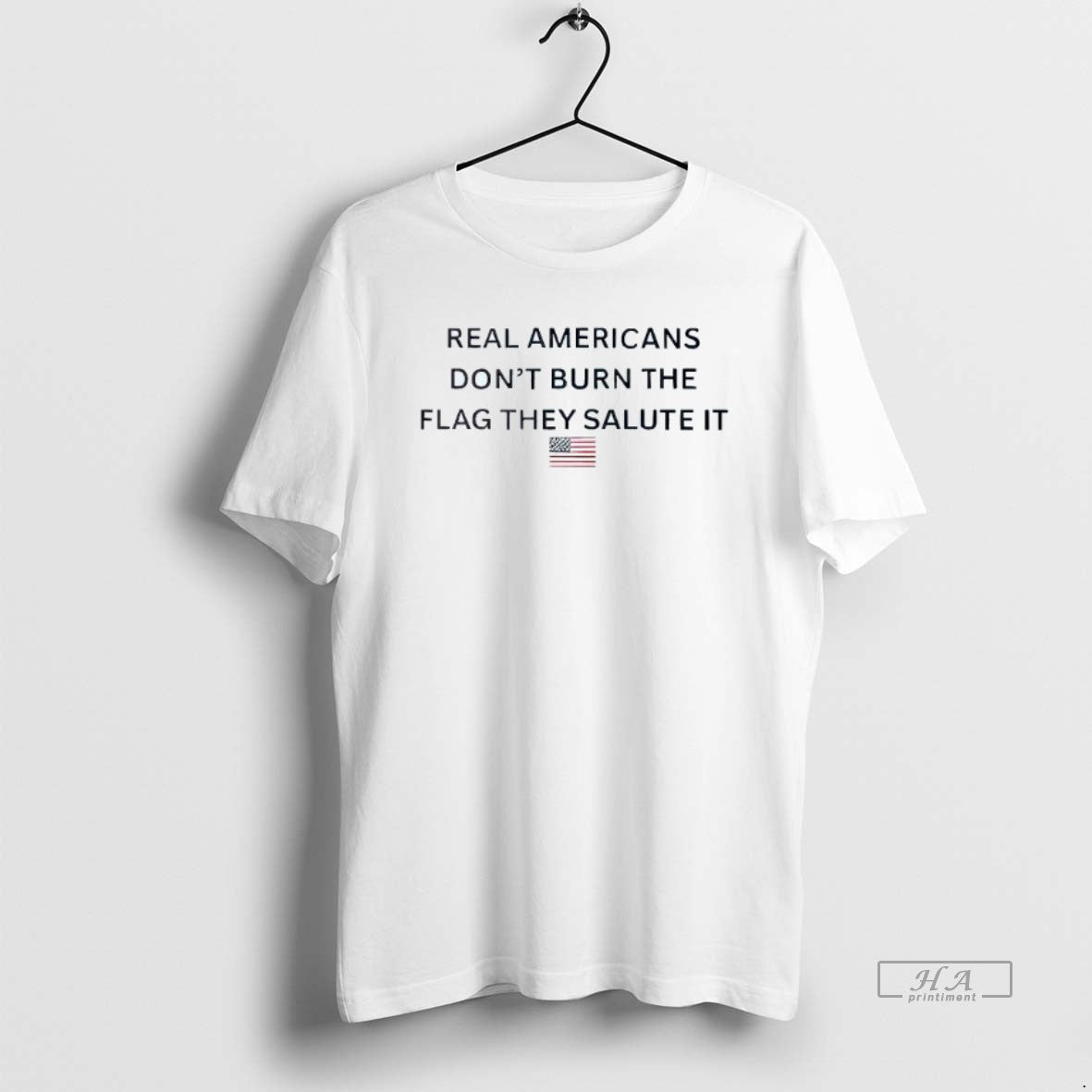 Trendy Real Americans Dont Burn The Flag They Salute - Adult & Kids T-Shirts, Sweatshirts & Hoodies apparel design preview 1