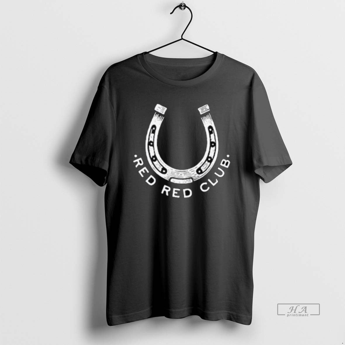 Trendy Red Rum Club Horseshoe Long Sleve - Adult & Kids T-Shirts, Sweatshirts & Hoodies apparel design preview 1