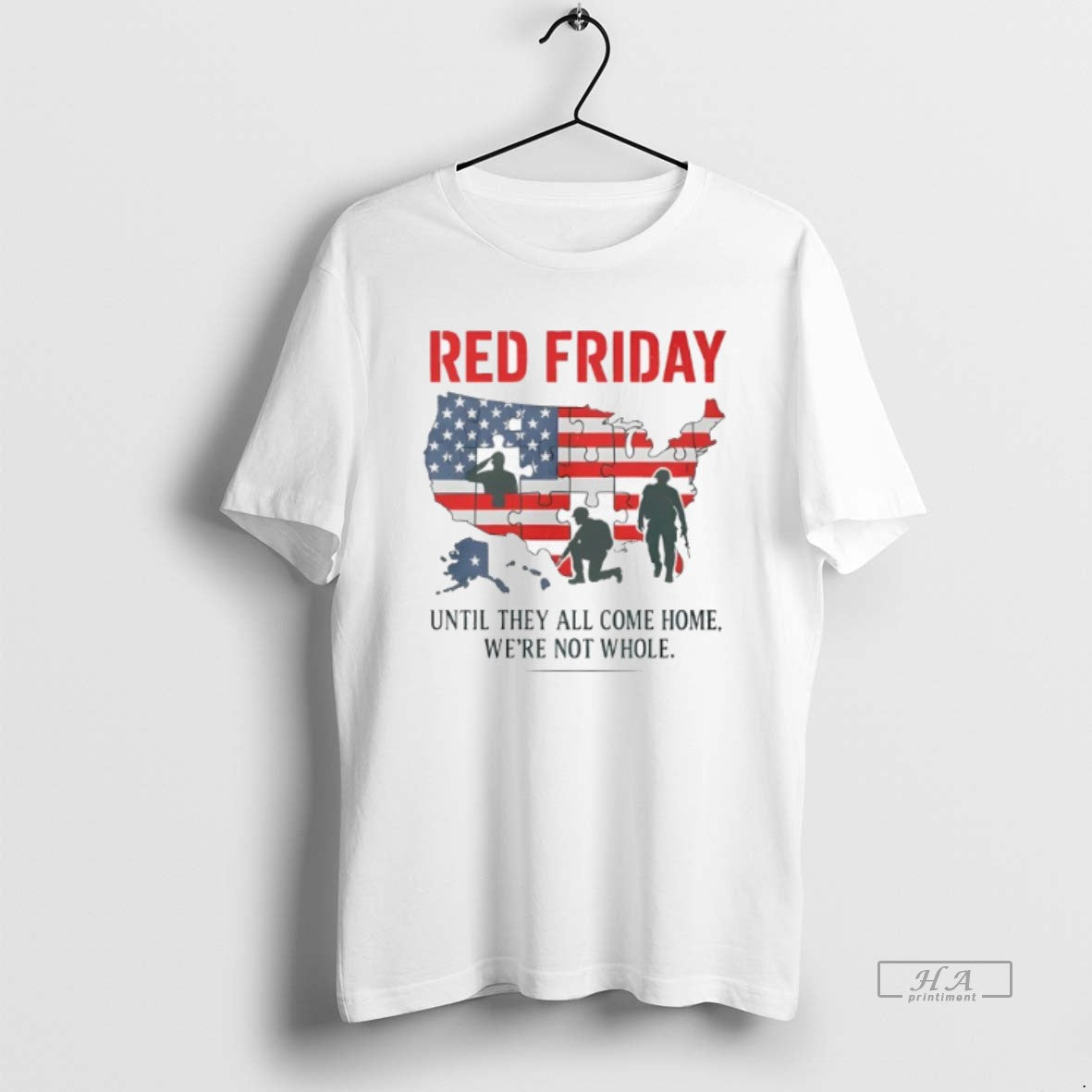 Trendy Red Friday Until They All Come Home We Are Not - Adult & Kids T-Shirts, Sweatshirts & Hoodies apparel design preview 1