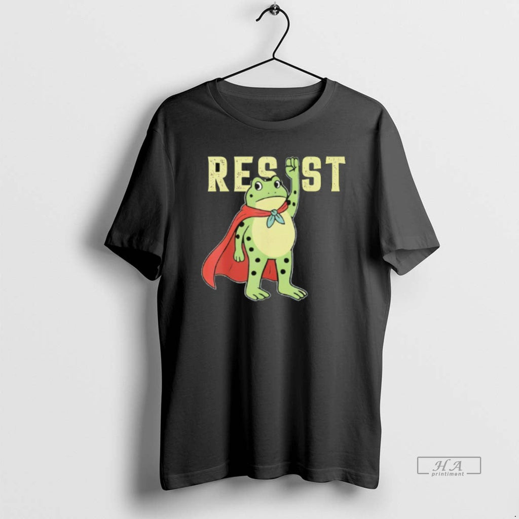 Trendy Resist Frog Portland Protest - Adult & Kids T-Shirts, Sweatshirts & Hoodies apparel design preview 1