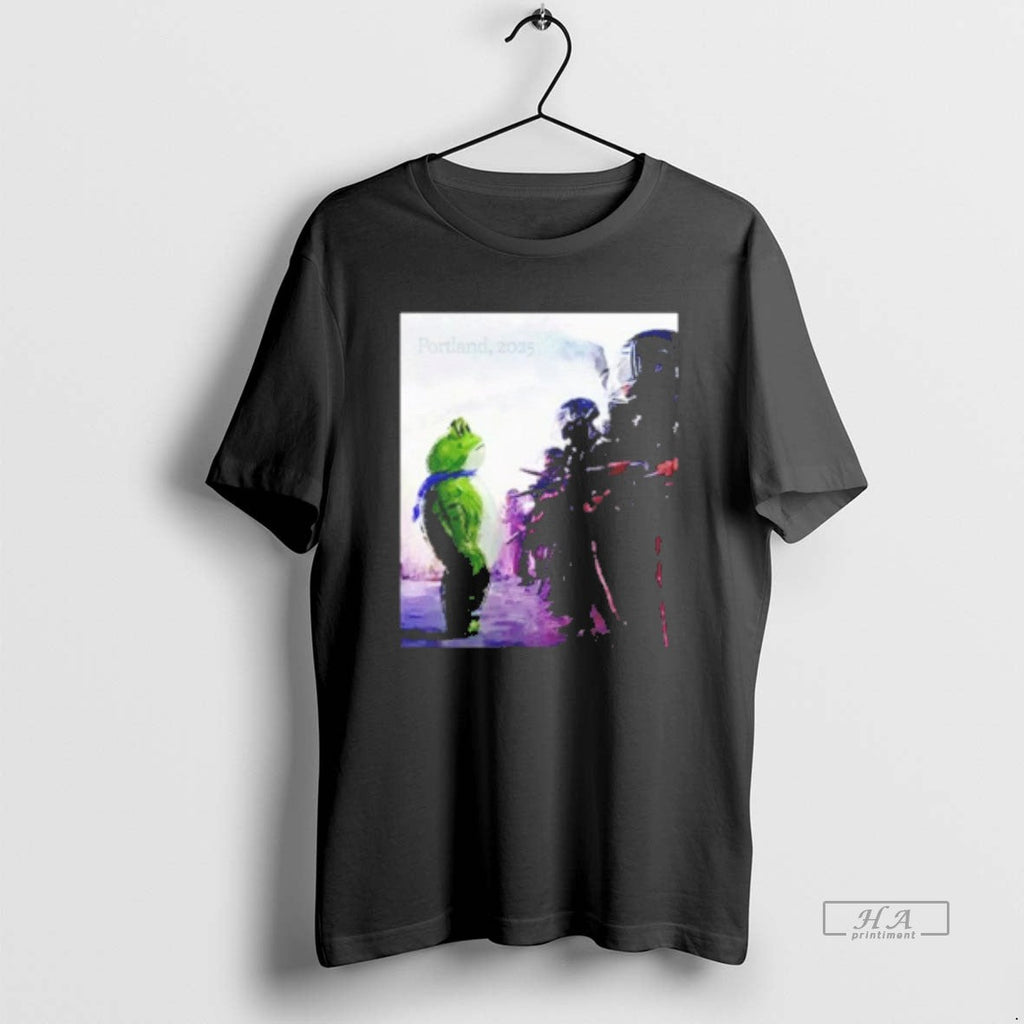 Trendy Resist Portland Frog I Stand With - Adult & Kids T-Shirts, Sweatshirts & Hoodies apparel design preview 1