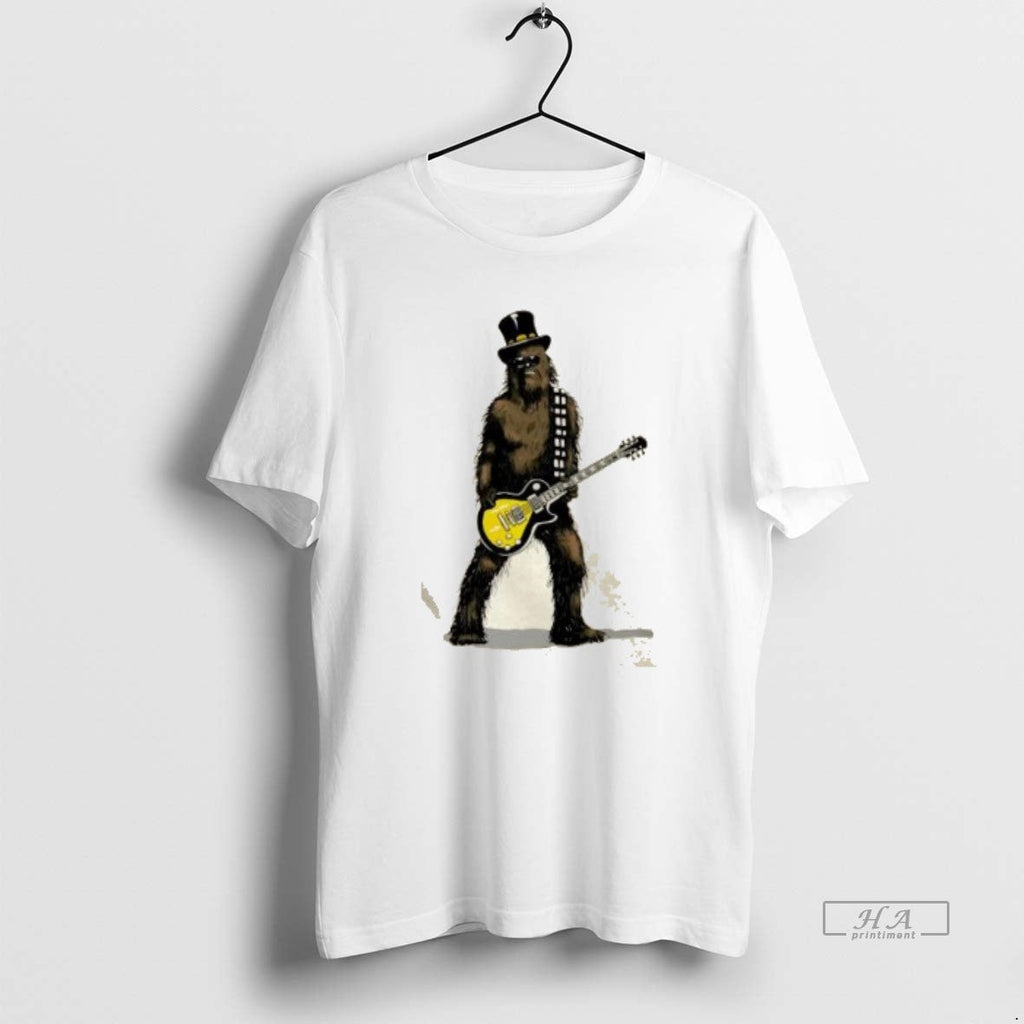 Trendy Rock Legend Guitar Wookiee Parody - Adult & Kids T-Shirts, Sweatshirts & Hoodies apparel design preview 1