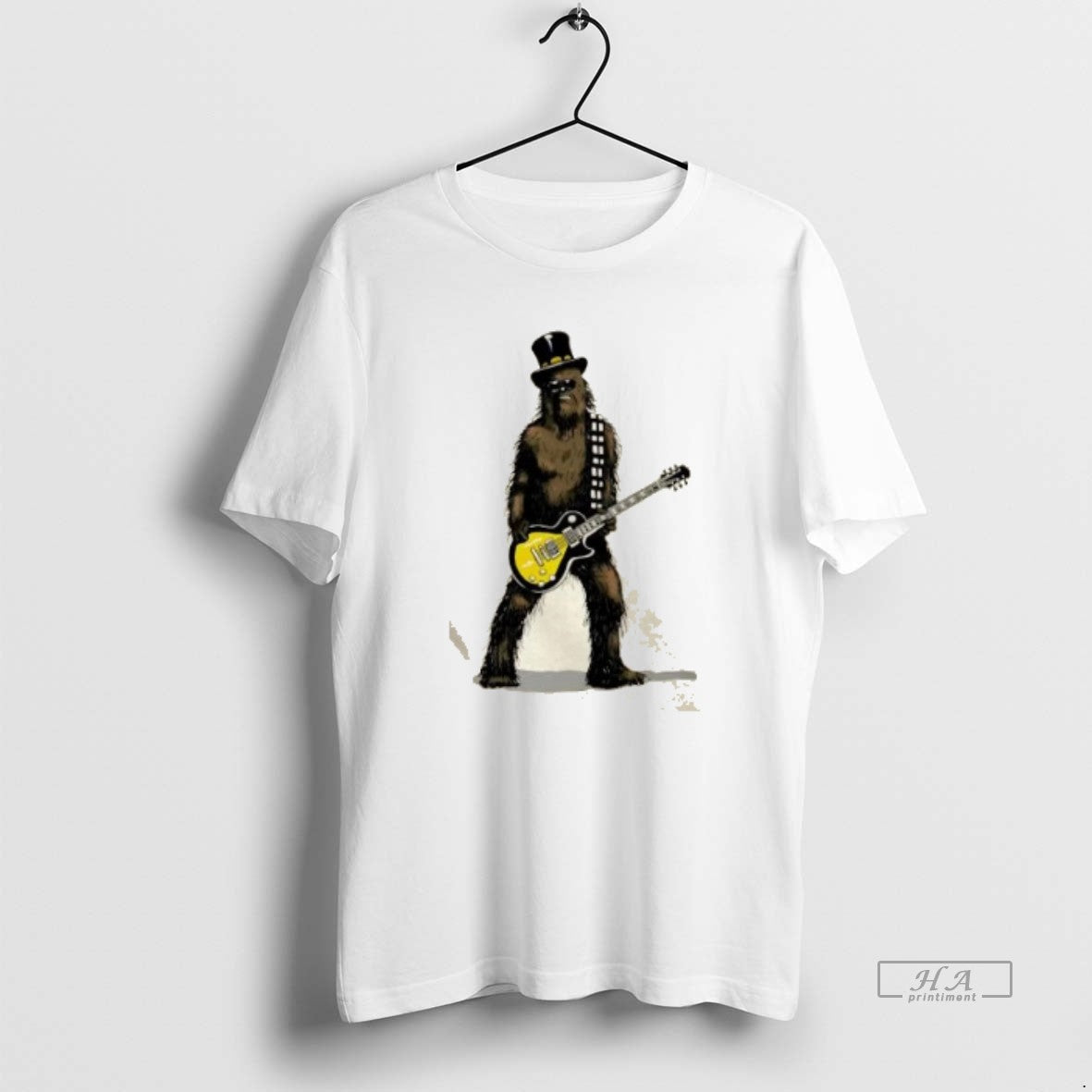 Trendy Rock Legend Guitar Wookiee Parody - Adult & Kids T-Shirts, Sweatshirts & Hoodies apparel design preview 1