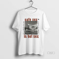 Trendy Safe Sex Is Hot 1990 Steven Meisel Aids - Adult & Kids T-Shirts, Sweatshirts & Hoodies apparel design preview 1