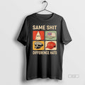 Trendy Same Shit Difference Hats Ku Klux Klan Red - Adult & Kids T-Shirts, Sweatshirts & Hoodies apparel design preview 1