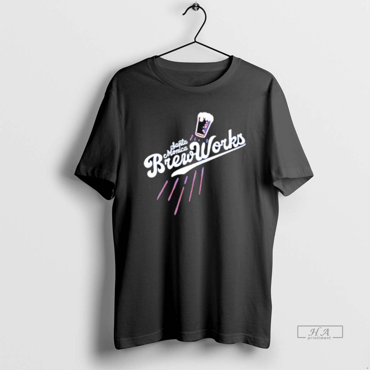 Trendy Santa Monica Brew Works - Adult & Kids T-Shirts, Sweatshirts & Hoodies apparel design preview 1