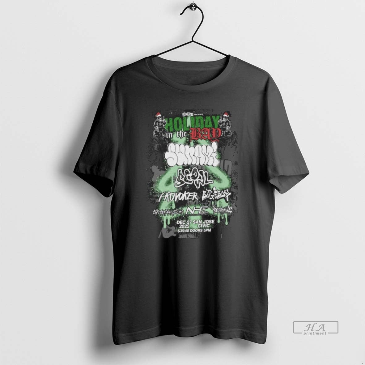 Trendy Scowl Sunami San Jose Civic Ca Event December - Adult & Kids T-Shirts, Sweatshirts & Hoodies apparel design preview 1