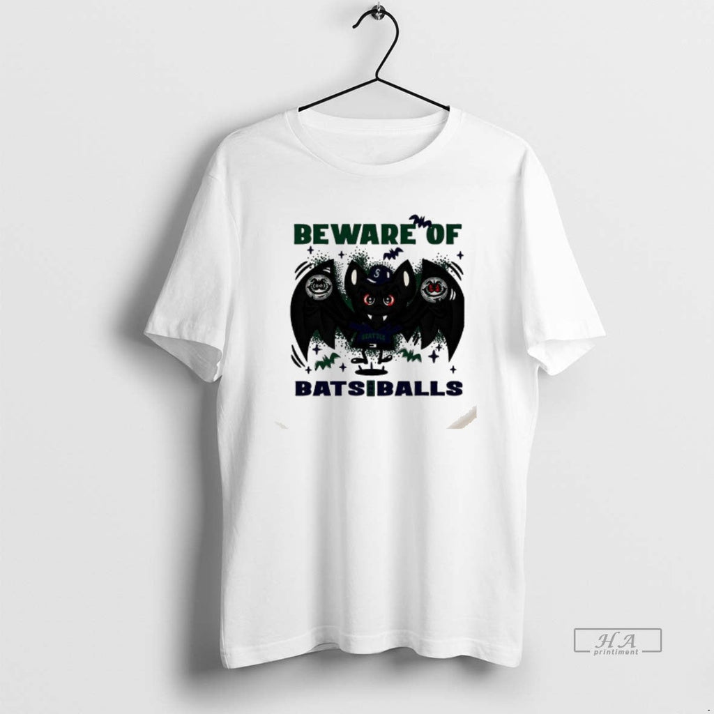 Trendy Seattle Mariners Baseball Beware Of Bats And - Adult & Kids T-Shirts, Sweatshirts & Hoodies apparel design preview 1