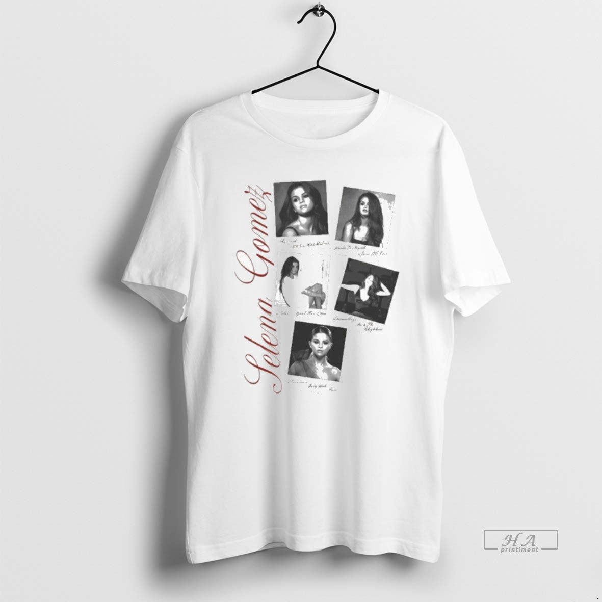 Trendy Selena Gomez Revival Washed Photo - Adult & Kids T-Shirts, Sweatshirts & Hoodies apparel design preview 1