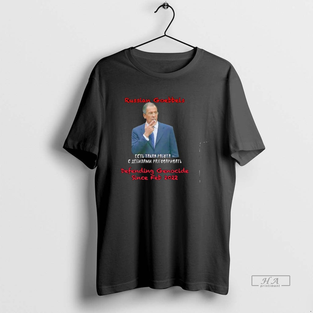 Trendy Sergey Lavrov Russian Goebbels Defending - Adult & Kids T-Shirts, Sweatshirts & Hoodies apparel design preview 1
