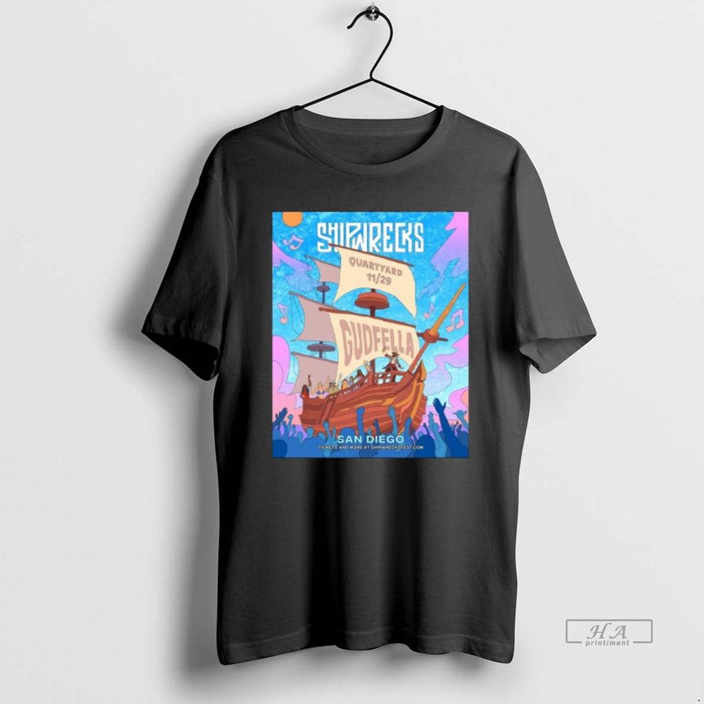 Trendy Shipwrecks Music Fest Quartyard In San Diego - Adult & Kids T-Shirts, Sweatshirts & Hoodies apparel design preview 1