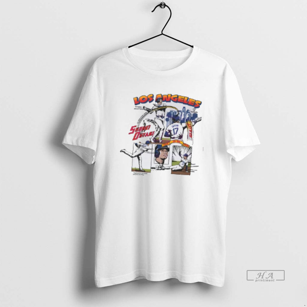 Trendy Shohei Ohtani Los Angeles D Comic H8ga93mzpgd - Adult & Kids T-Shirts, Sweatshirts & Hoodies apparel design preview 1